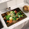 テーブルマット3D珪藻ムードキッチンカウンタートップドレンパッド吸収性バスルーム床マットテーブルウェア排出非滑り装飾装飾