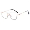 Sunglasses Frames 95956 Cat Eye Spring Hinge Computer Blue Light Blocking Glasses Optical Frame Retro Eyeglasses