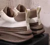 Amerika 8025 män sneakers högkvalitativ patent läder platt svart mesh snörning casual skor utomhus löpare tränare koppskor