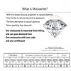 Кластерные кольца серебро 925 Оригинальный 5 Блестящий бриллиант Тест на проходе D -Slide D Color fl Moissanite Sdive Ring Set Gemstone Jewelry Jewelry