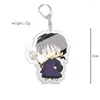 Porte-clés Inuyasha Q Version Personnage Acrylique Porte-clés Anime Produit Périphérique Sac À Dos Pendentif Mignon Bijoux Accessoires Fan Cadeau