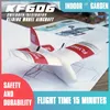 KF606 RC Plane Drone Agricultural Flying Electric Model Airplane 2.4Ghz Radio Remote Control Aircraft EPP Foam Glider Toy Gift 240118