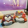 Decorative Figurines Colorful Love Gesture Ornament Resin Craft Decoration For Home Living Room Desktop And Bookshelf Couple Valentine's Day