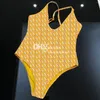 Sexy Women Bikini Sets Designer Padded Swimwear One Piece Bathing Swimsuit Halter Bikinis For Summer Beach Vacation Swim Suits