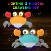 Barn induktion Escape Crawling Crab Octopus Toy Baby Electronic Pets Musical Toys Education Toddler Moving Toy Christmas Gift 240129