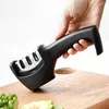 Other Knife Accessories 3 Stages Type Quick Sharpening Tool Sharpener Handheld Multi Function With Non Slip Base Kitchen Knives