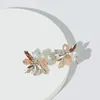 Boucles d'oreilles à tige en alliage de Zinc et perles de cristal, faites à la main, colorées, déclaration de mariage