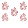 Flores decorativas natal simulado folhas decoração rosa folha enfeites de natal árvore pingente planta