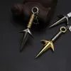 Llaveros Cordones Namikaze Minato Kunai Llavero de motocicleta para hombre Juego de roles Accesorios de anime Comic Ninja Arma Bolsa de dibujos animados para mujer Regalo encantador Q240201