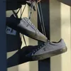 Rullskor joiints vul skor för män äkta läder skateboardskor mocka casual sneakers blå män sport promenad skor q240201