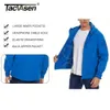 TACVASEN Solid Waterproof Fleece Lined Jacket Mens Tactical Jacket Softshell Outwear Coat Windbreaker Outdoor Warm Clothes Males 240127