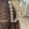 Party Favor Bridal Hair Claw Clips Demoiselle d'honneur Perle Demoiselle d'honneur Cadeau Proposition Présent Accessoire Clip Chignon Chignon Poire