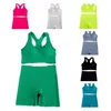 Active Sets 2Pcs/Set Shockproof Workout Beautiful Back Crotch Tightening Fitness Clothes With Chest Pad Nylon