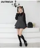 Sommer Herbst Damenschuhe Japanische Lolita Schuhe Strass Pumps für Damen Quadratische Schnalle Herz Schnalle Ferse Plattform 240118