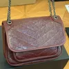 Classic Shoulder Bag Cowhide Leather Crossbody Bags Multiple Colors Humanoid Pattern Solid Color Purse High Quality Flap Messenger Wallet Underarm Shoulder Bags