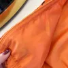 Nieuwe kinderjassen oranje baby bovenkleding maat 100-150 jongens meisjes kapmantel zwart logo print kind zonnebrandcrème kleding Jan20