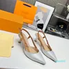 Zapatos de vestir de diseñador slingback pump Sandalias Slingback de moda para mujer Sexy puntiagudas