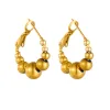 14k geel goud waterdruppel hart geometrische oorbellen voor dames mode overdreven waterdichte sieraden cadeau feest