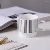 Mugs Simple Ceramic Mug Coffee Cup Milk Tea Breakfast Drinkware Mark Water Household Supplies Gifts
