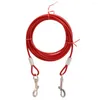 Colliers pour chiens, câble de 3 mètres, ceinture de plomb extérieure, couleurs, laisses pour animaux de compagnie, fil d'acier pour deux chiens