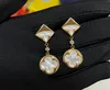 Earrings Designer for woman 18K Gold Plated Luxury Brand dangle Stud earrings Women Wedding Party Jewelry