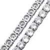 Nouveau collier de tennis en diamant personnalisé en or 14 carats 18 carats, chaîne de tennis de 3 mm, 4 mm et 5 mm avec fermoir à ressort