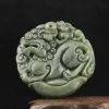 Подвески Old China Natural Hetian Jade Cronged Dragon Pendant D5