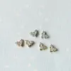 Stud Earrings CANNER Zircon Heart Shaped Delicate Design Small Fresh 925 Sterling Silver Cute Mini Crescent Kitten