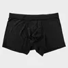 Underpants Men Modal Underwear Stripe High Elasticity Boxer Middle Waist Breifs Large Size Ultra-soft Lightweight Panties Solid Swimwear