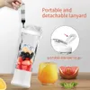 Portabel juicer Blender IPX7 Trådlös frukt USB -laddningsbar 600 ml stor kapacitet Juice Cup för sport 240127