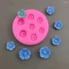 Baking Moulds Mini Cherry Blossom Peach Silicone Mold Mousse Cake Fondant Tool Gypsum Glue Resin Clay DIY Decoration