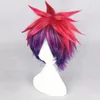 Perruque de Cosplay Sora, fournitures de fête, Anime No Game Life, perruque moelleuse, couleurs mélangées, résistante à la chaleur, cheveux synthétiques, bonnet gratuit