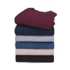 Fashionable men's sweater autumn/winter round neck sweater solid color base pullover knitted shirt for warmth