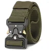 Ceintures Ceinture pour hommes Armée Chasse en plein air Tactique Multi Fonction Combat Survie Haute Qualité Marine Corps Toile Pour Nylon Mâle Luxe