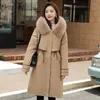 Women's Trench Coats Casual Fashion 2024 Female Winter Parkas For Women Long Thick Parka Liner Remove Jacket Feminine Clothes