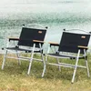 Móveis de acampamento varanda corrimão cadeiras de praia viagem piquenique diretor reclinável simplicidade silla de playa ao ar livre qf50oc