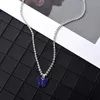 Sautoirs Éblouissant acrylique papillon collier ras du cou strass chaîne blanc noir couleur Simple clavicule collier Animal coréen bijoux YQ240201