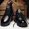 أحذية Doc Men Boots Outdoor Comfy Boots Men Fashion عالية الجودة من الجلد الكلاسيكي أحذية الخريف Man Brand Boots Winter Boots