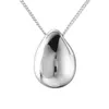 Hängen 925 Sterling Silver Water Drop Sweater Chain 2024 Autumn and Winter Long Necklace Simple Ins Blogger Model