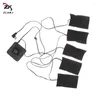 Tappeti 1 Set giacca riscaldata elettrica USB cuscinetto riscaldante termico per esterni gilet invernale caldo per accessori di abbigliamento fai da te 5V