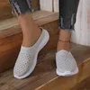 Tofflor Mesh Women Flats Footwear Platform Sneakers Slip-On Orthopedic Flat Shoes Cushion Sandaler Walking Female Slides Zapatos