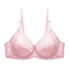 Sutiãs femininos florais sem forro renda sutiã perspectiva sutiã sexy lingerie underwired bralette roupa interior plus size c d cup