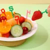 Forks English Alphabet Fruit Fork Mini Cartoon Children Snack Cake Dessert Food Pick Toothpick Bento Lunches Party Decor