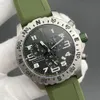 U1 Hoogwaardige AAA Bretiling 48MM Endurance Pro Limited horloge met zwarte wijzerplaat Quartz chronograaf batterijvermogen datum herenhorloge roestvrijstalen band herenpolshorloge