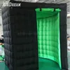 4x4x2.5mh (13.2x13.2x8.2ft) 도매 고품질 휴대용 360 셀카 LED 조명 풍선 이벤트 배경 사진 부스 Photobooth 텐트