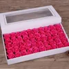 Decorative Flowers 50pcs Diameter 5cm Soap Rose Head Beauty Wedding Valentine's Day Gift Bouquet Home Decoration Hand Flower Art