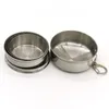 Mugs 240ml Stainless Steel Cup Retractable Folding Portable Water Mini Coffee Funny Cups