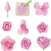 Strumenti di cottura 7 pezzi Formine per torta di fiori di peonia petalo Set di biscotti per fondente che decorano stampi per pasta di gomma Rosa