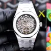 Designer Hollow Men Watch Luxury Automatisk mekanisk rörelse Titta på 45mm rostfritt stål Fashion Business Watch Montre de Luxe Men Gift