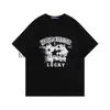 T-shirts hommes été harajuku personnalité cinq branches étoiles impression femmes t-shirts streetwear hip-hop décontracté o-cou manches courtes hauts teeh2421